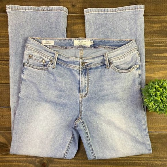 Torrid Denim Luxe Slim Boot Jeans Women's Size 16 Stretch Denim Hi-Rise Jeans